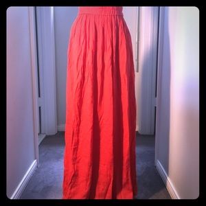 Maxi red/pink skirt